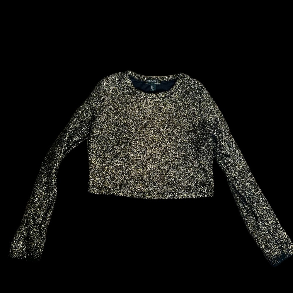 F21 Gold & Black Sweater